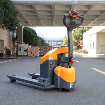 Electric Walkie Pallet Truck| 3300 lb| Lowered Ht. 3 in| Fork Size 48 x 27"| Wt. 487 lb| 24V/65AH| Apollo Forklift A-1029